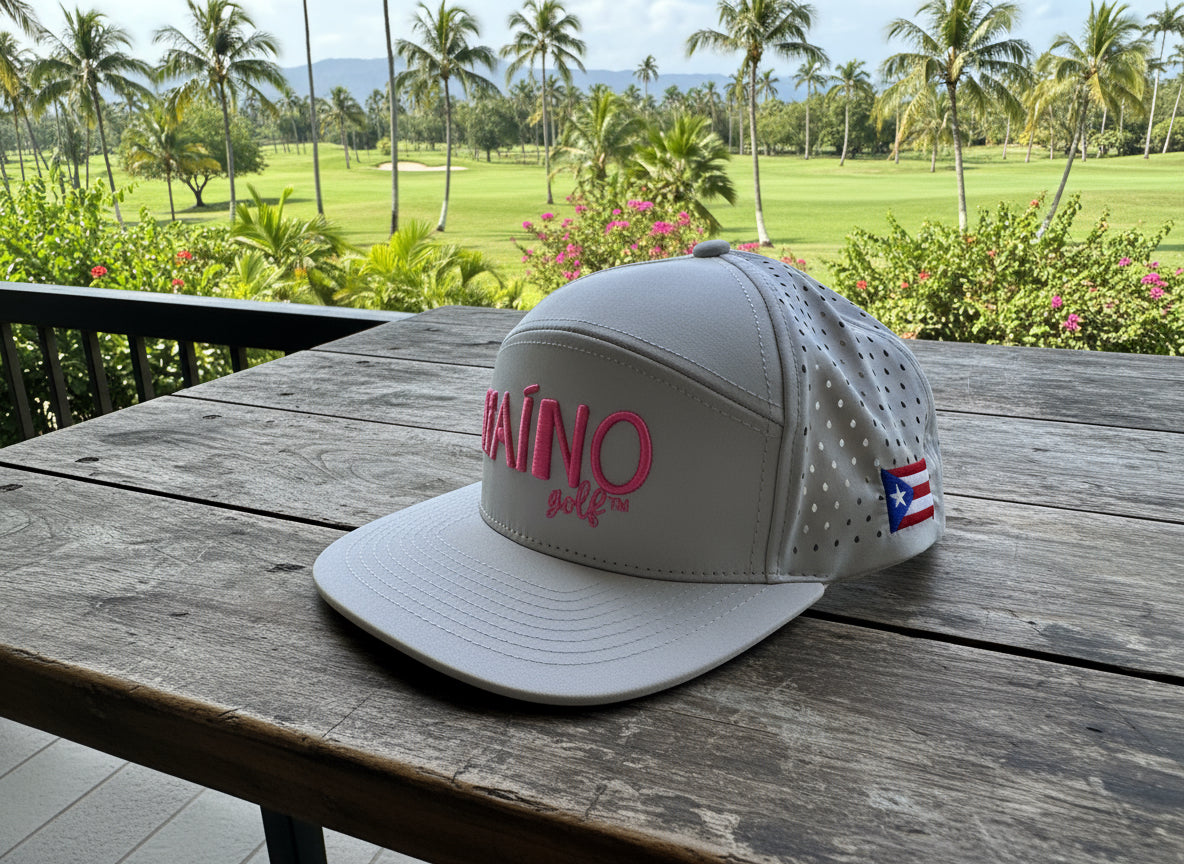 Taino Golf Gray with Pink Hat