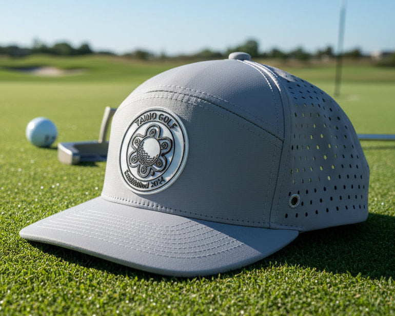 Taino Golf Silicone Patch Hat - Light Gray