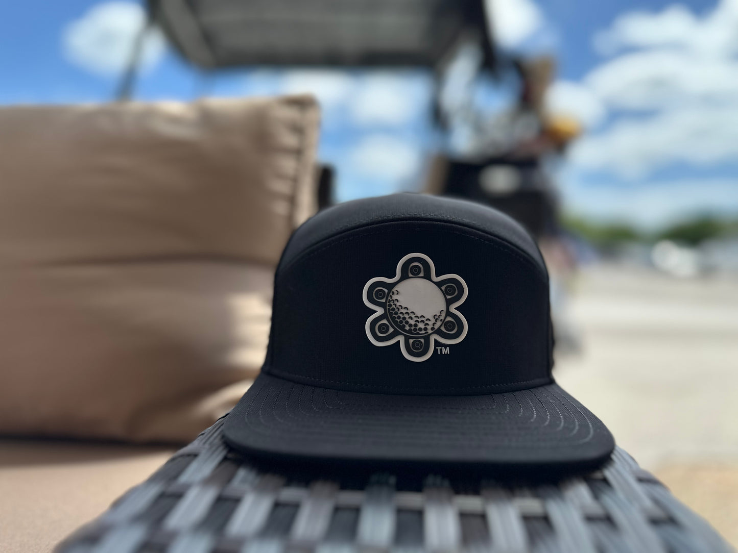 Black Taino Golf Hat w/ logo patch