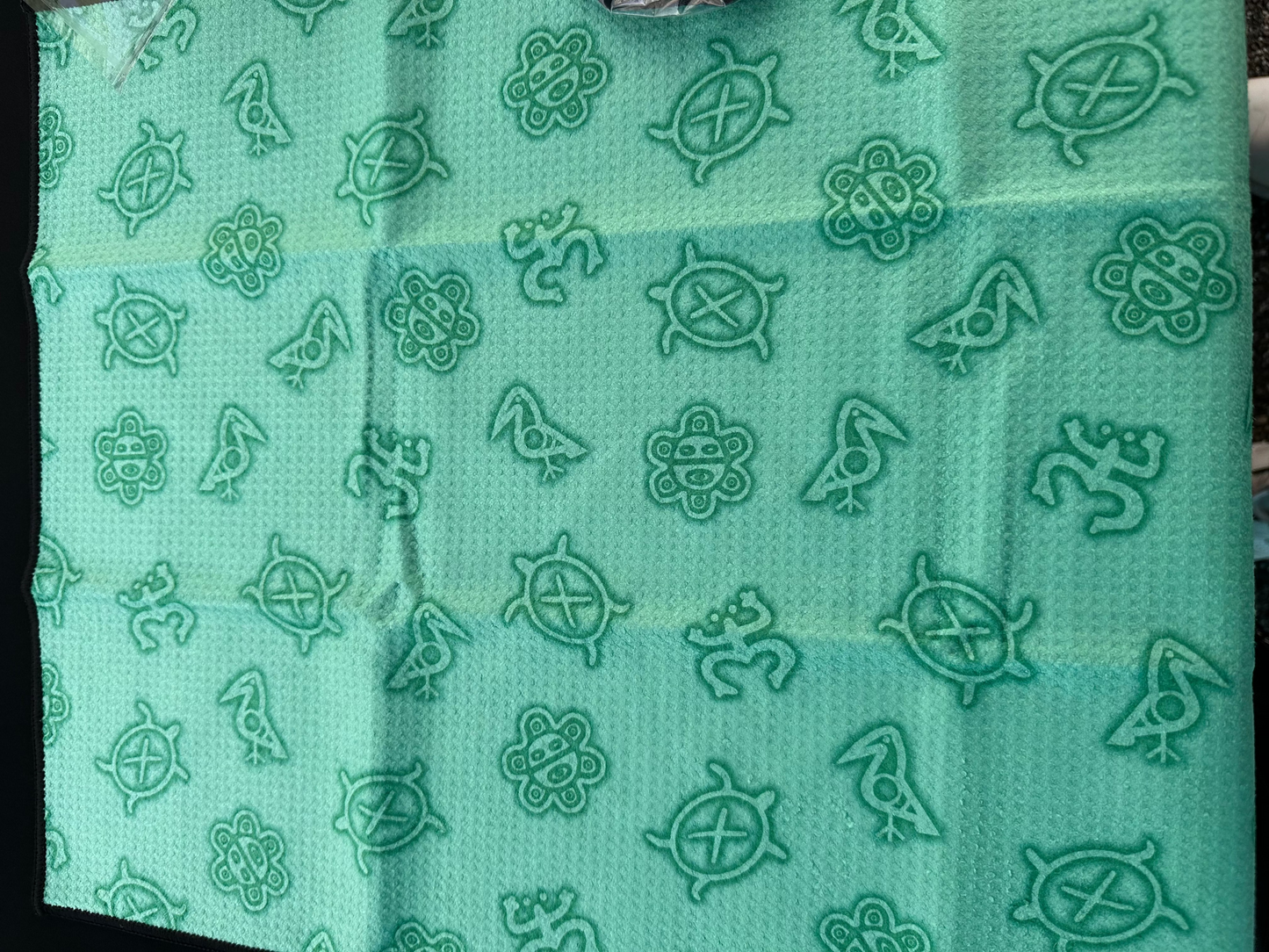 Taino Print Microfiber Golf Towel