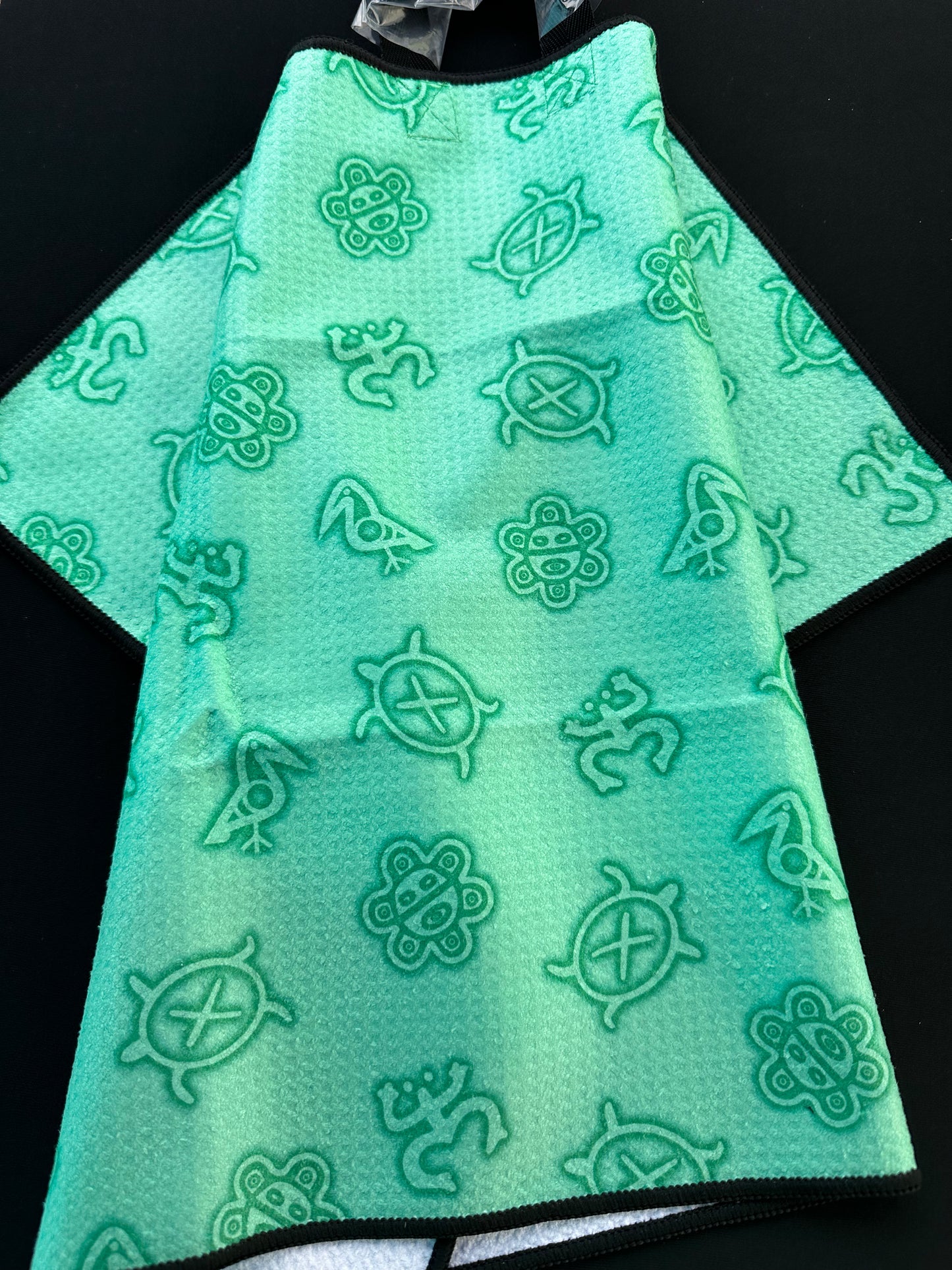 Taino Print Microfiber Golf Towel
