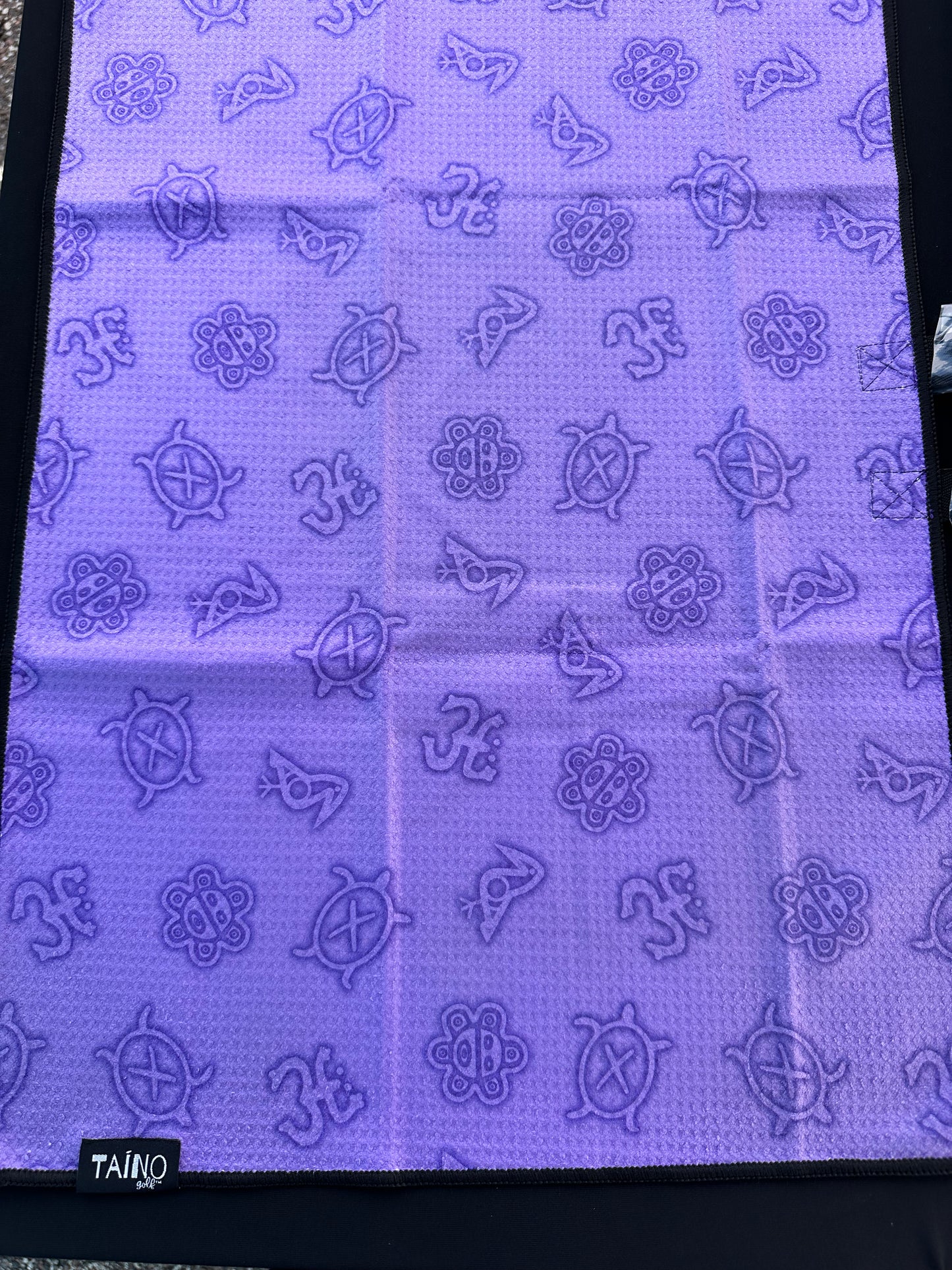 Taino Print Microfiber Golf Towel