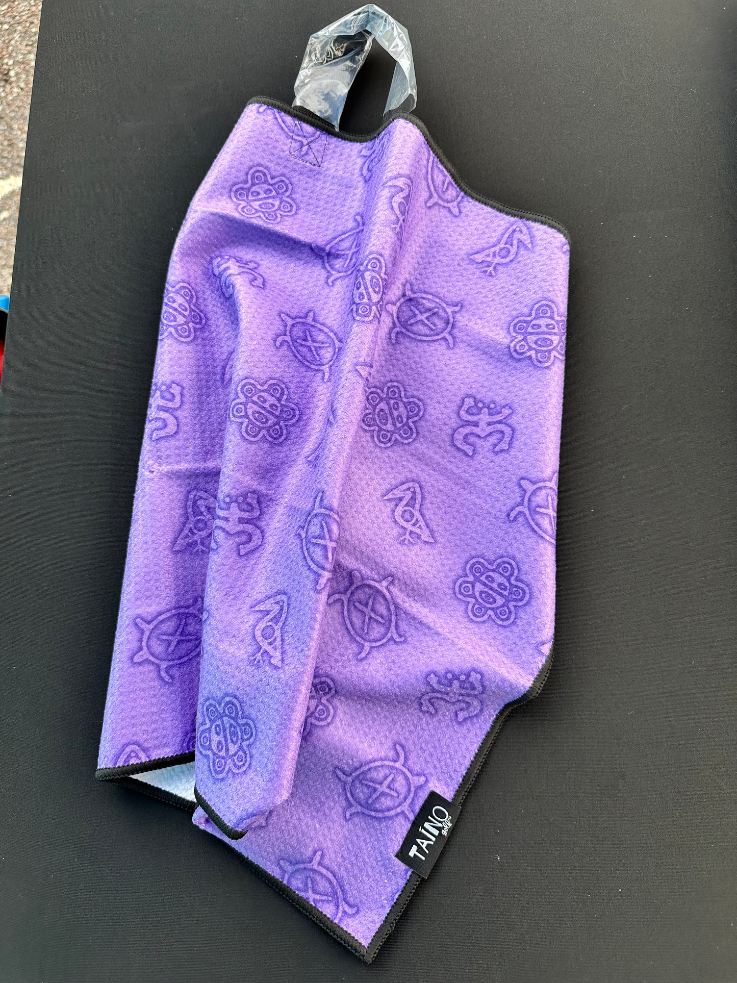 Taino Print Microfiber Golf Towel
