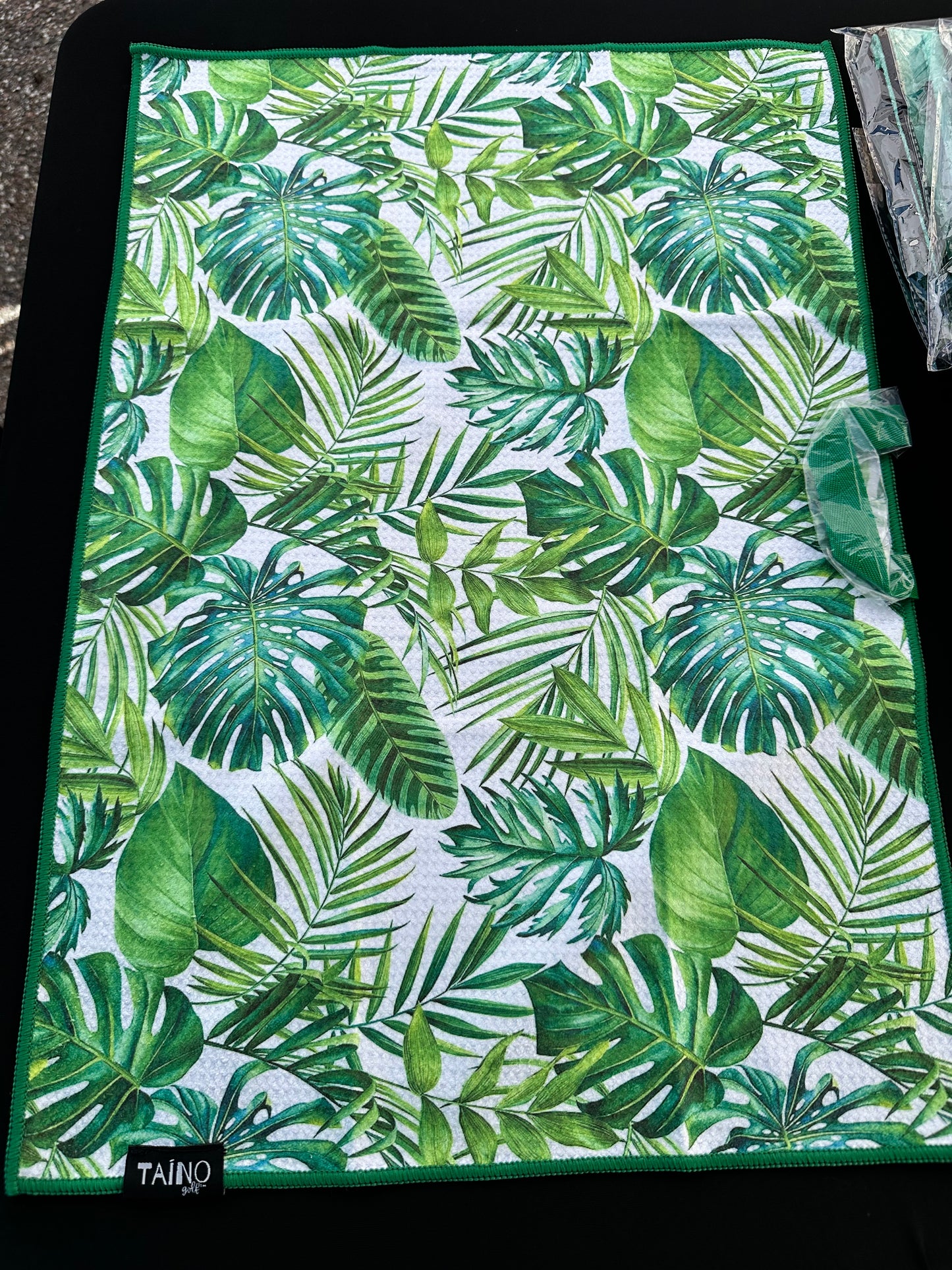 Taino Print Microfiber Golf Towel
