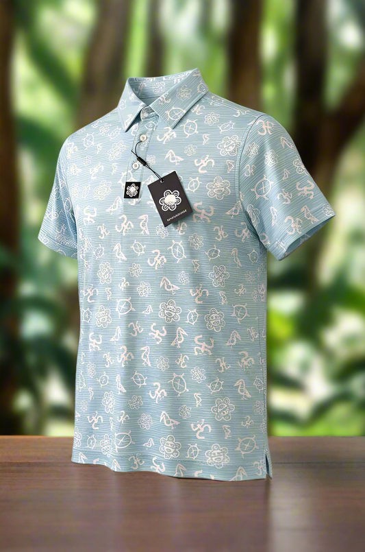 Taino Golf Guari Sunu Mens' Shirt - Azul