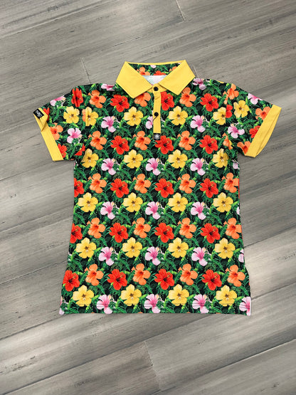 Flor del Caribe Full Bloom Women’s Golf Shirt