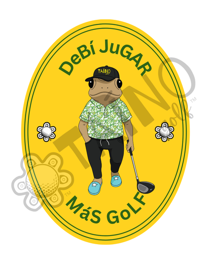 Pre-Order! DjMG (DeBí JuGAR MáS GoLF) Taino Golf Tee Shirt!