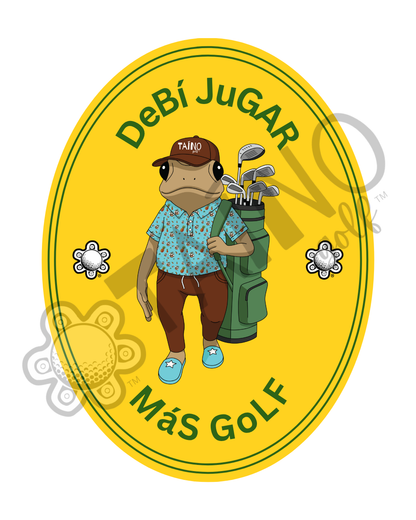Pre-Order! DjMG (DeBí JuGAR MáS GoLF) Taino Golf Tee Shirt!