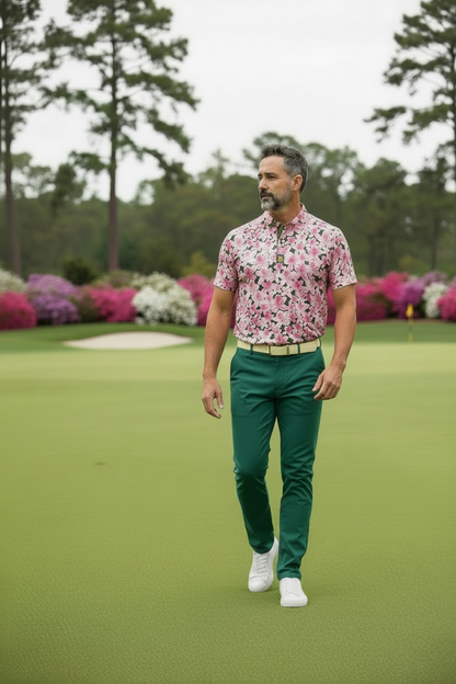 Taino Golf Azalea Bloom Performance Polo