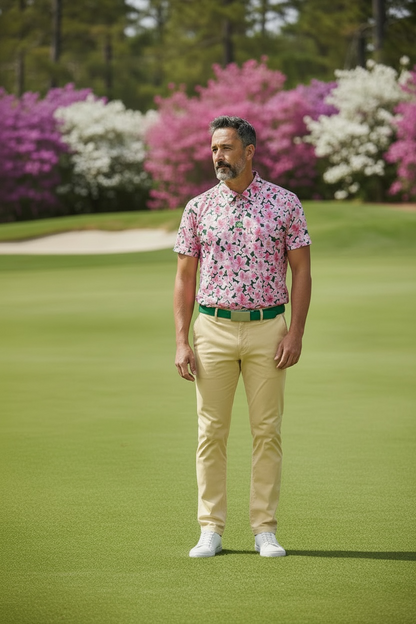 Taino Golf Azalea Bloom Performance Polo