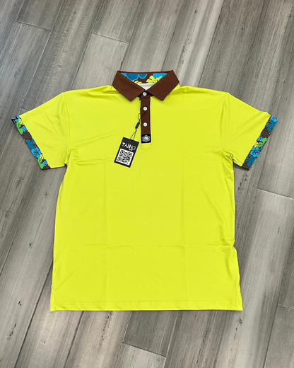 Kayéna Bloom Lagoon - Sol Neon Golf Shirt