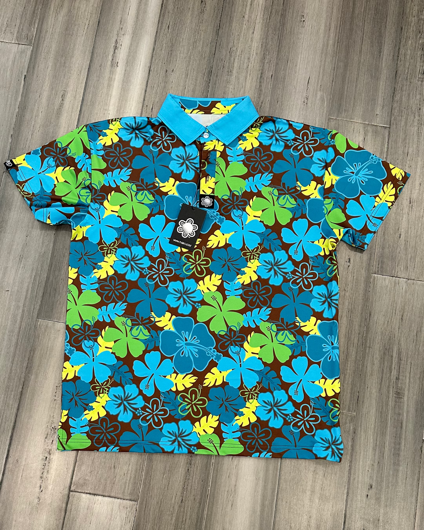 Kayéna Bloom Lagoon - Full Bloom Golf Shirt