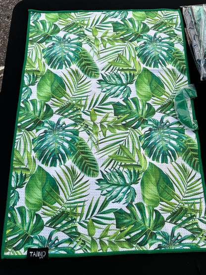 Taino Print Microfiber Golf Towel
