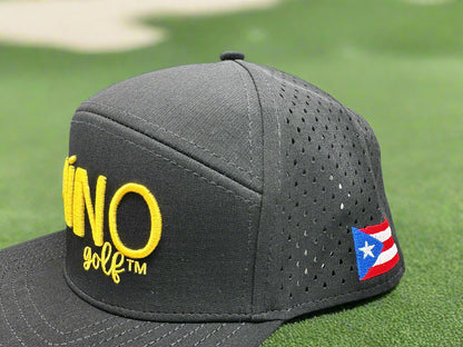 Taino Golf Hat Black w/ Yellow
