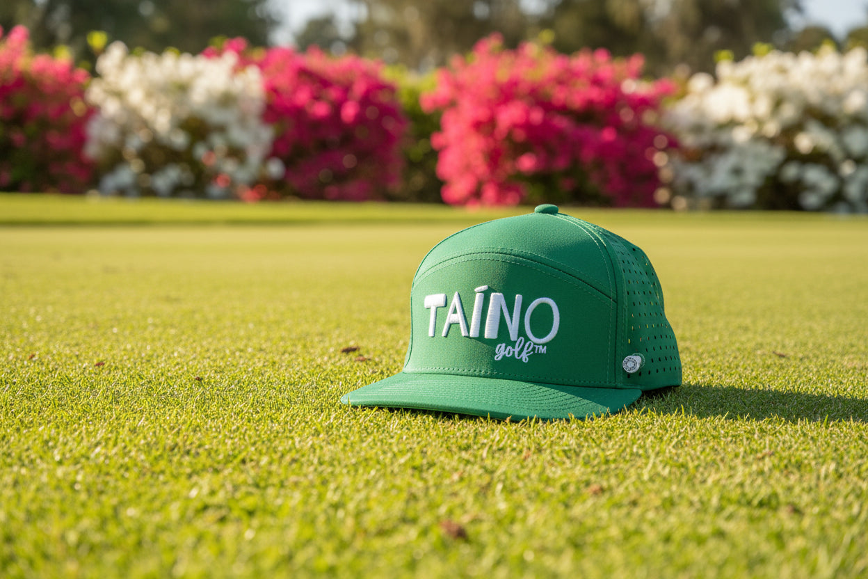 Taino Golf Green Waterproof Performance Hat - Verde Primavera