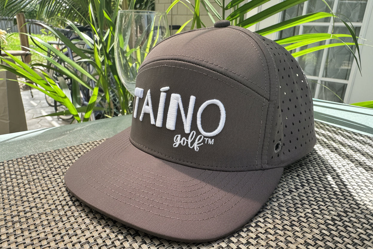 Taino Golf Dark Gray with White Hat