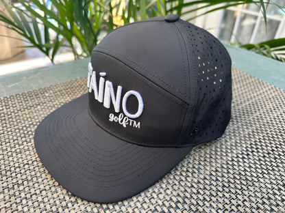 Taino Golf Hat Black w/ White